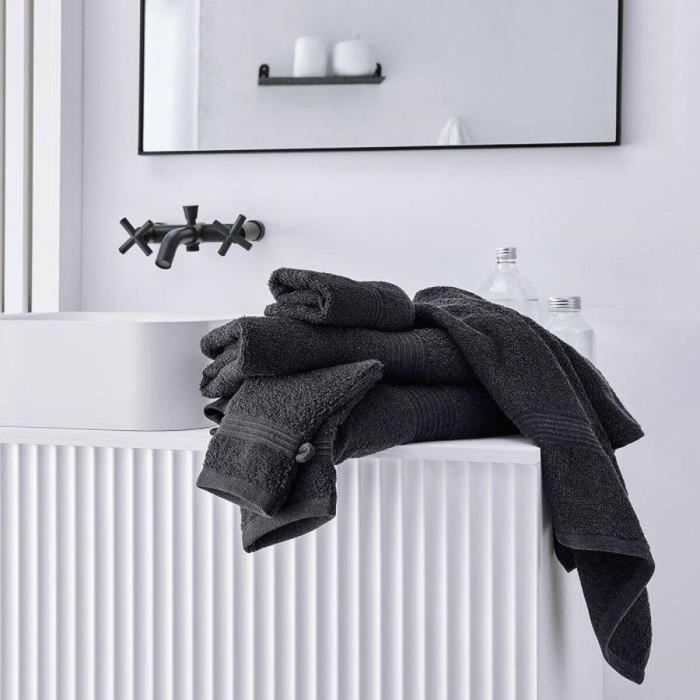 TODAY Essential - Maxi sábana de baño 90x150 cm 100% Algodón color carbón 1 TODAY Essential - Maxi sábana de baño 90x150 cm 100% Algodón color carbón 1