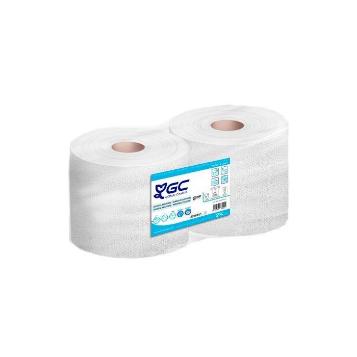Gc Bobina Industrial Gofrado Celulosa 2 Capas 1500-450M Pack 2 Unidades Blanco Gc Bobina Industrial Gofrado Celulosa 2 Capas 1500-450M Pack 2 Unidades Blanco
