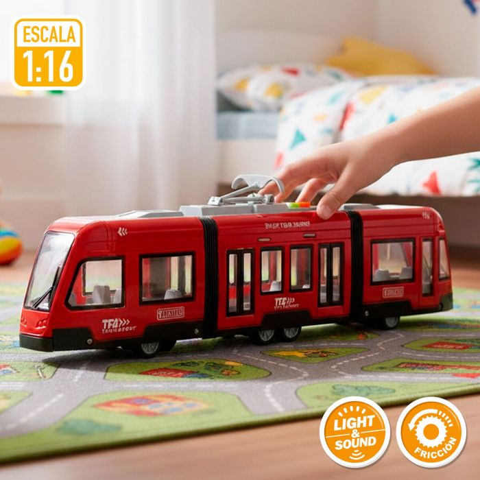 Tren Speed & Go 45 X 11 X 6 CM De fricción 2 Unidades 5