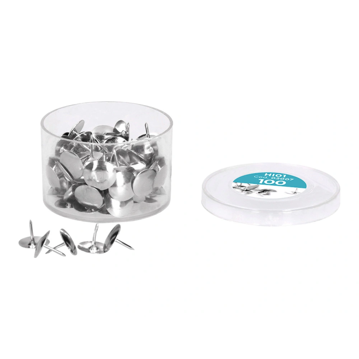 Liderpapel Chincheta Niquelada Caja de 100 Unidades 3