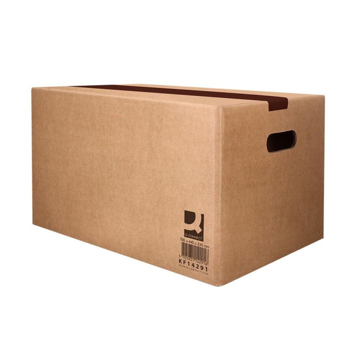 Caja Para Embalar Q-Connect Americana Ultrarresistente Conasas Carton Canal Doble 7 mm Color Kraft 700x440x330 mm 15 unidades 8