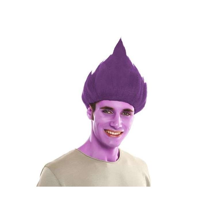Peluca de troll morada Peluca de troll morada