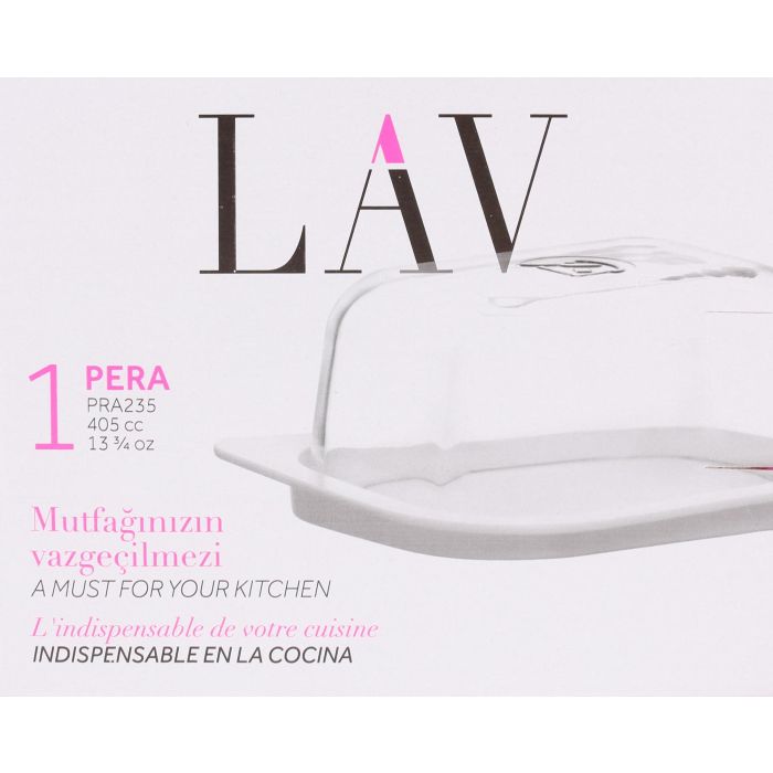 Lav Mantequillera 405 cc Colección Pera - 12 x 6 x 15 cm (12 Unidades) 1