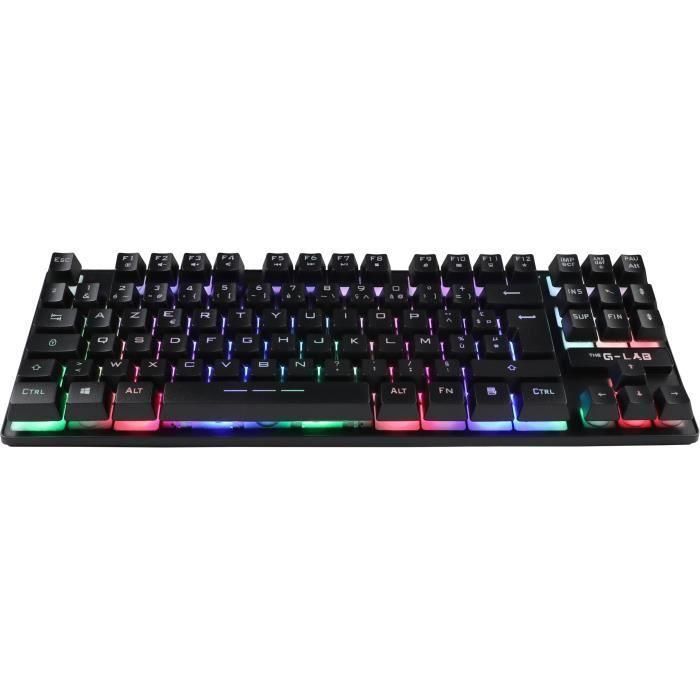 Teclado para juegos - The G-Lab - KEYZ CESIUM TKL WIRELESS - inalámbrico - azerty - Negro 1