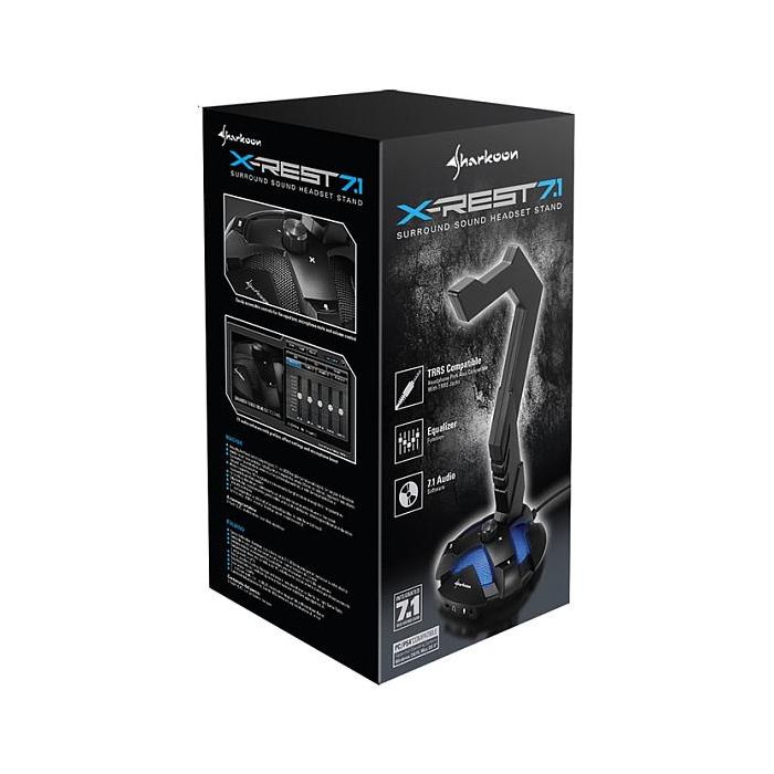 Sharkoon X-Rest 7.1 Auriculares Virtual 7.1 Negro
