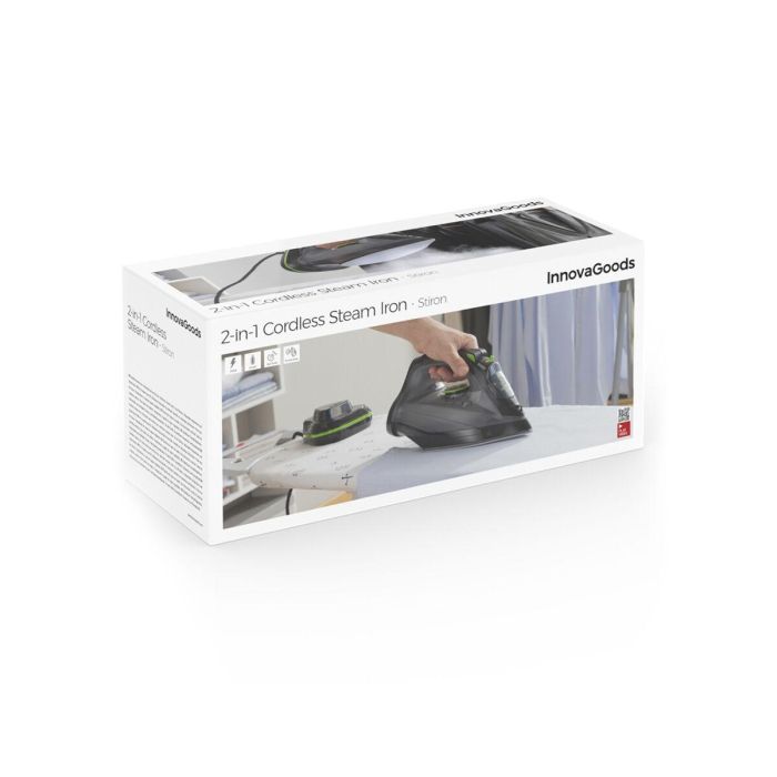 Plancha de Vapor Sin Cable 2 en 1 Stiron InnovaGoods 2400 W 20-30 g/min 2 Plancha de Vapor Sin Cable 2 en 1 Stiron InnovaGoods 2400 W 20-30 g/min 2