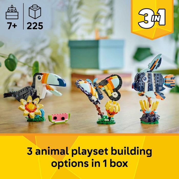 LEGO 31173 Creator 3 en 1 Tucán Tropical - Juego de Construcción para niños 7 años 5