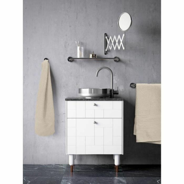 Juego de 4 toallas - LOVELY HOME - 2 toallas 50x100 cm + 2 toallas de ducha 70x140 cm - Beige 2