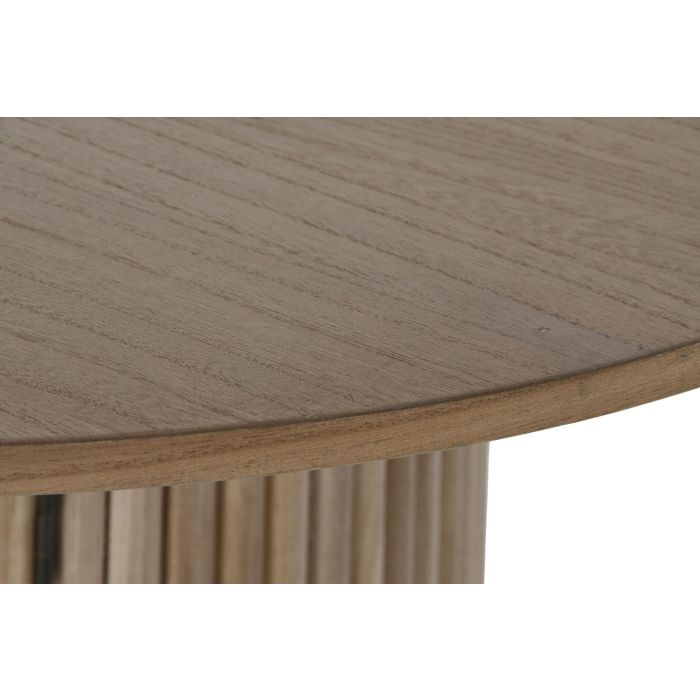 DKD Home Decor Mesa Ovalada Comedor Balines Natural Madera Paulownia y MDF 180 x 90 x 75 cm 2