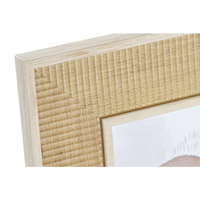 DKD Home Decor Marco para Fotos 10x15 cm Estilo Scandi, Fabricado en MDF Color Natural. Medidas del Marco: 19x24x1.5 cm 2