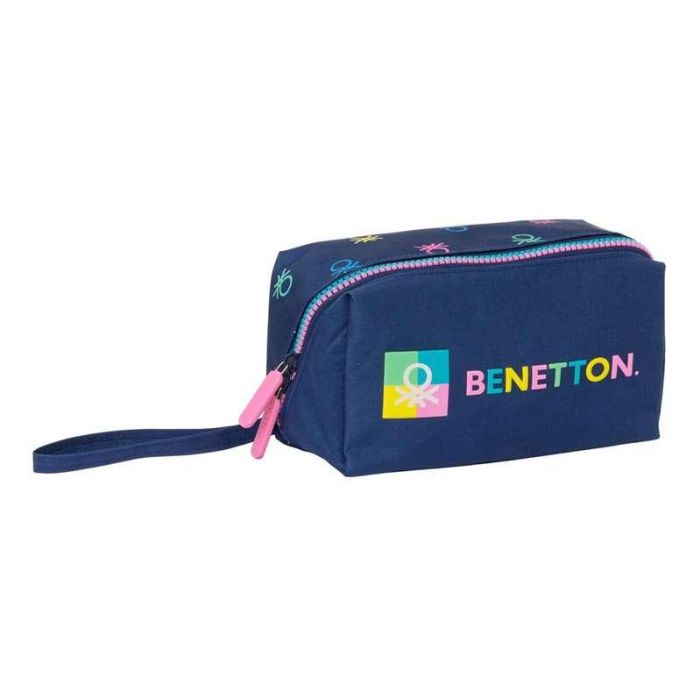 Estuche Escolar Benetton Cool Azul marino 22 x 10 x 10 cm