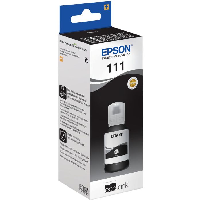 Epson Tinta Negra Ecotank Botella 127 ML para ET-MX1XX Series Nº 111 1