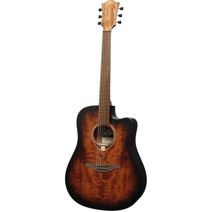 LAG Guitarra Cústica Electroacústica Tramontane 70 A/E Dreadnought Cutaway Sunburst 2