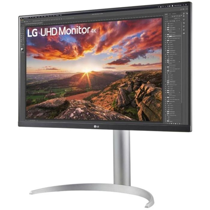 LG 27UP850K-W Monitor 27" (68.4cm) 4K UHD (3840x2160) IPS 5ms 60Hz HDR10 con HDMI, DisplayPort y Altavoces Blanco 1