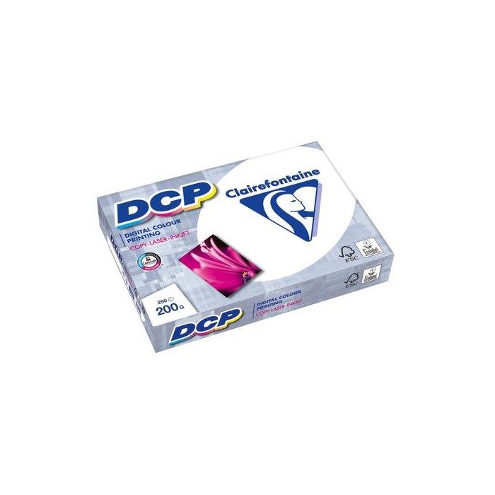 Clairefontaine Papel fotocopiadora DCP Din A3 200 gr, 250 hojas, multifunción, blanco, certificado Ecolabel y FSC