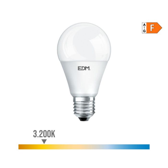 Bombilla standard led e27 15w 1521lm 3200k luz calida ø6x11cm edm