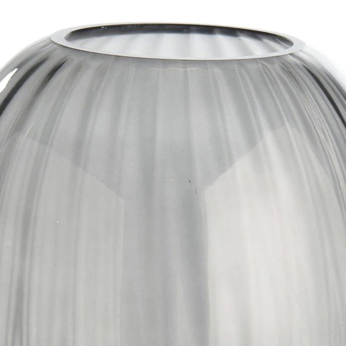 Day Jarrón Oval de Vidrio/Cristal Gris Altura 24 cm Diámetro 19,5 cm 1 Day Jarrón Oval de Vidrio/Cristal Gris Altura 24 cm Diámetro 19,5 cm 1