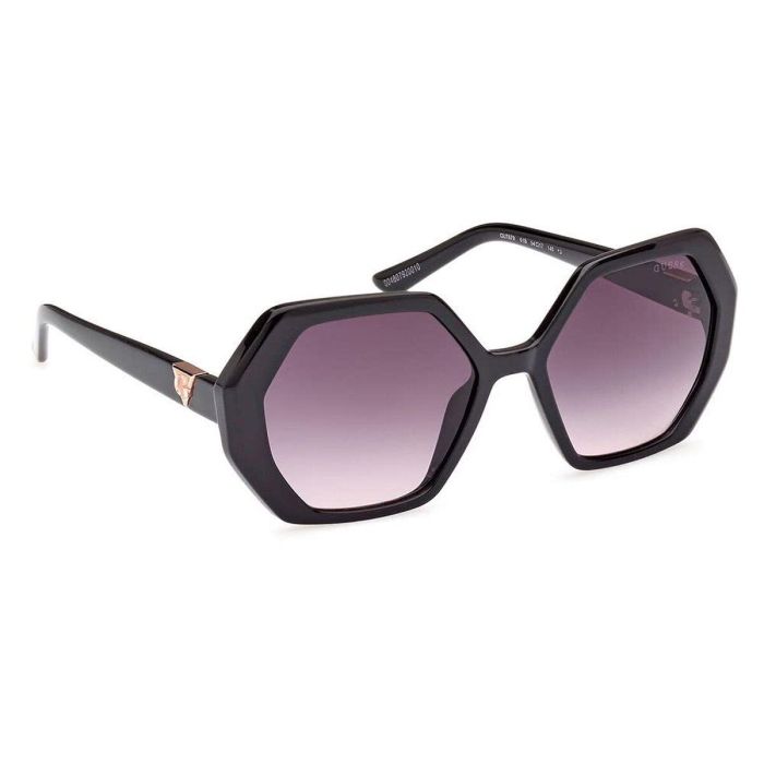 Guess GU7879 01B Gafas de Sol Mujer Geométricas Montura Negra Brillante Lentes Humo Degradado 140 mm 4