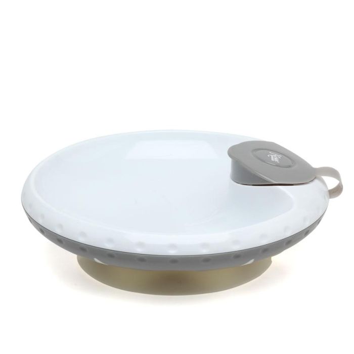 KioKids Plato Térmico Con Ventosa Antivuelco Geogrey Para Bebés +4 Meses Gris 2 KioKids Plato Térmico Con Ventosa Antivuelco Geogrey Para Bebés +4 Meses Gris 2