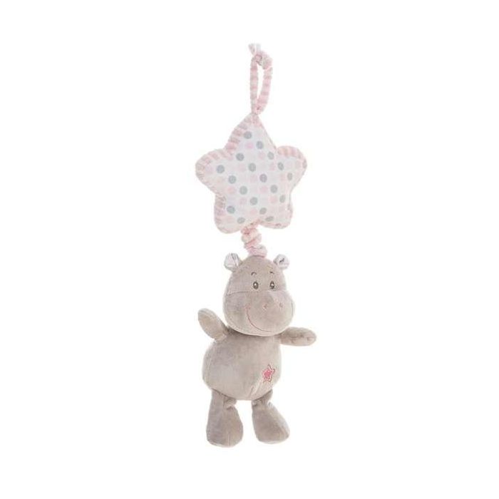 Hippo rosa estrella cajamusica 35cm Hippo rosa estrella cajamusica 35cm