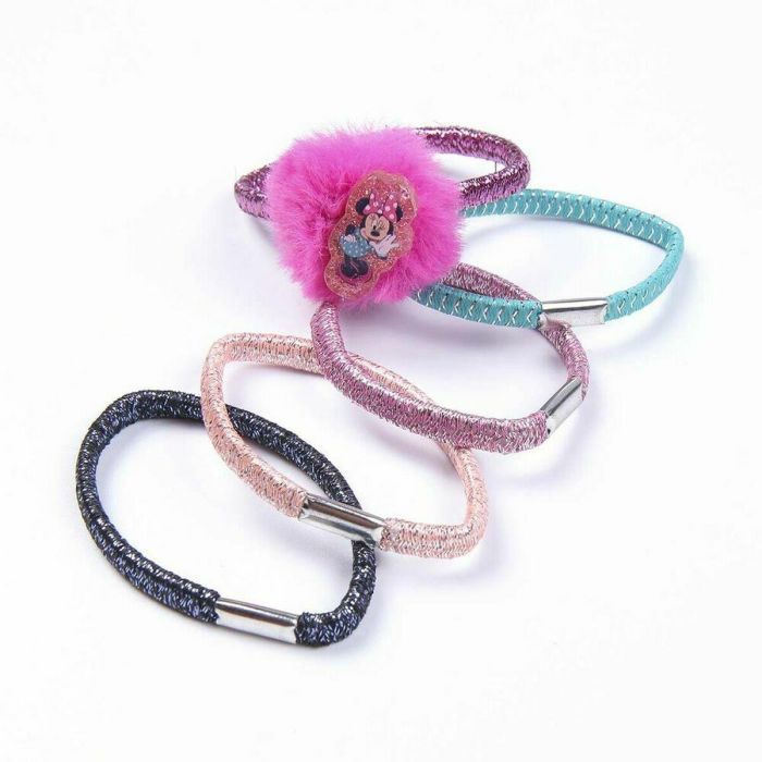 Inca Set Accesorios de Pelo Minnie Lote 8 Piezas para Niñas: Cepillo, 5 Elásticos y 2 Clips Plástico ABS 2