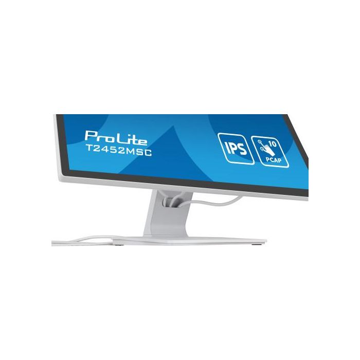 Monitor Iiyama 24" White Bonded Pcap 10P Touch, 1920X1080, Ips-Panel, Flat Bezel Free Glass Front, Hdmi, Displayport, 360Cd/M² (With Touch), Usb Hub 2X 3.0, Speakers (T2452MSC-W1) 16 Monitor Iiyama 24" White Bonded Pcap 10P Touch, 1920X1080, Ips-Panel, Flat Bezel Free Glass Front, Hdmi, Displayport, 360Cd/M² (With Touch), Usb Hub 2X 3.0, Speakers (T2452MSC-W1) 16