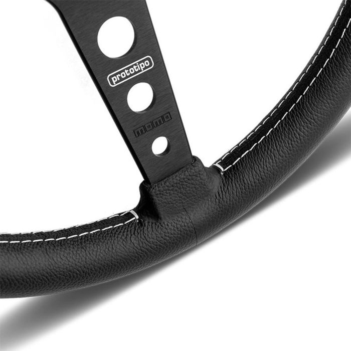 Volante Momo Prototipo 370 mm Radio Negro MOMVPRO370BLKBR 1 Volante Momo Prototipo 370 mm Radio Negro MOMVPRO370BLKBR 1