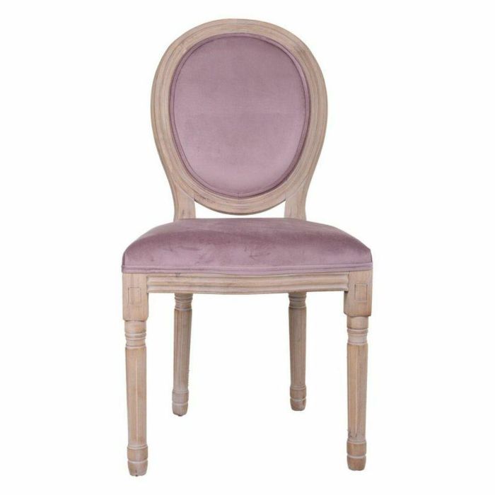 Silla de Comedor Alexandra House Living Rosa 100 % poliéster 46 x 96 x 48 cm 6