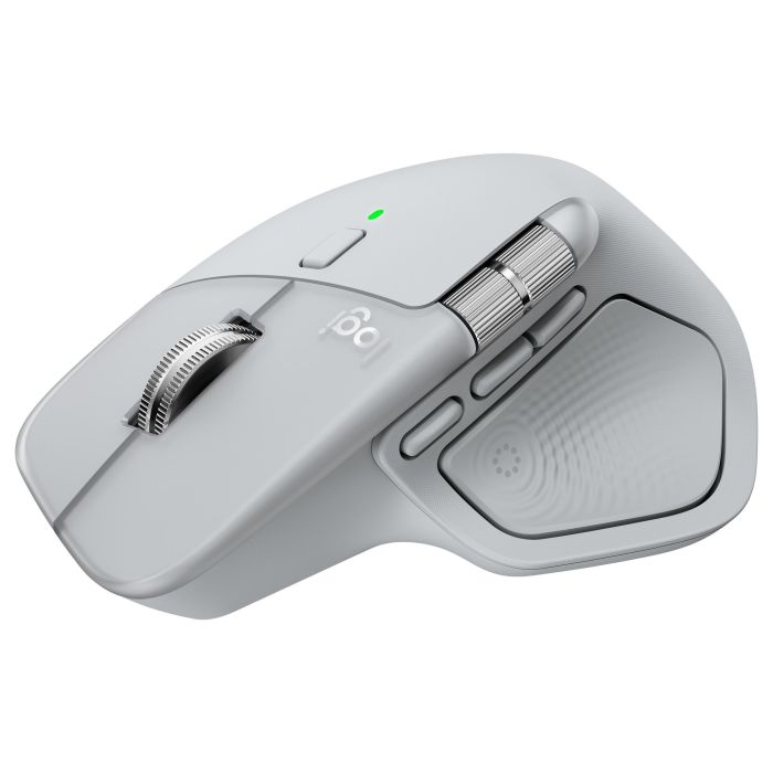 Logitech MX MASTER 4 Ratón Inalámbrico Ergonómico PALE GRAY, Respuesta Háptica, Carga USB-C, Bluetooth, 8000 DPI 1
