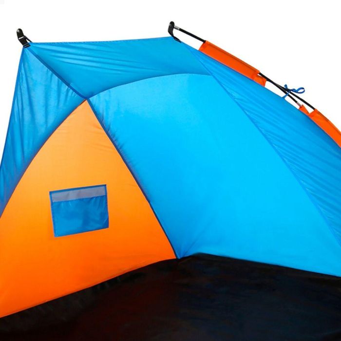 Paravientos Aktive 200 x 120 x 125 cm Azul Naranja (4 Unidades) 4 Paravientos Aktive 200 x 120 x 125 cm Azul Naranja (4 Unidades) 4
