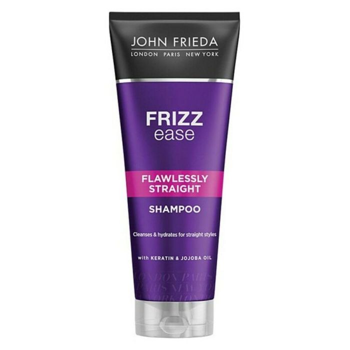 John Frieda FRIZZ-EASE Champú Liso Perfecto Antiencrespamiento. Alisa y Suaviza el Cabello Encrespado. Efecto 24 Horas. 250 ml