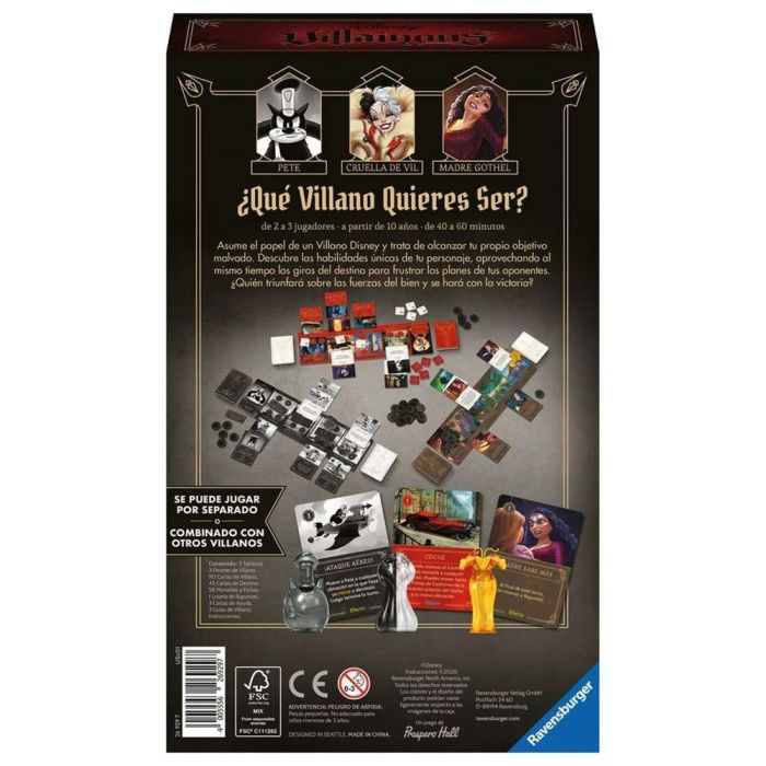 Juego Mesa Ravensburger Disney Villainous Perfectly 1 Juego Mesa Ravensburger Disney Villainous Perfectly 1