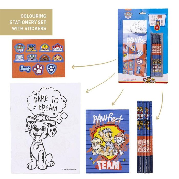 Set de papelería coloreable paw patrol 2 Set de papelería coloreable paw patrol 2