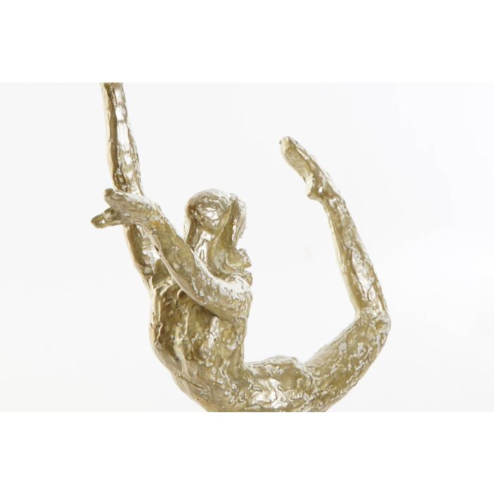 DKD Home Decor Figura Moderno Ballet de Resina Dorado 12.5 x 42.5 x 25 cm (2 Unidades) 1