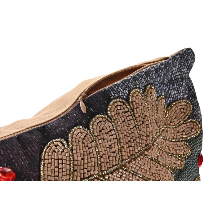 DKD Home Decor Funda Cojin Multicolor Poliéster Algodón Hojas Zipper 40 x 60 cm 3 DKD Home Decor Funda Cojin Multicolor Poliéster Algodón Hojas Zipper 40 x 60 cm 3