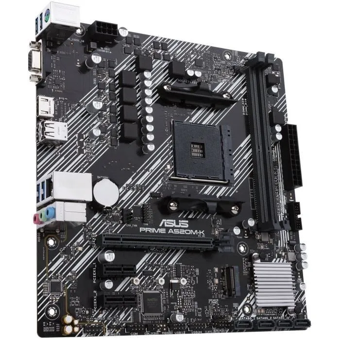Asus PRIME A520M-K Placa Base Socket AM4 DDR4 PCIe 3.0 Micro ATX 3