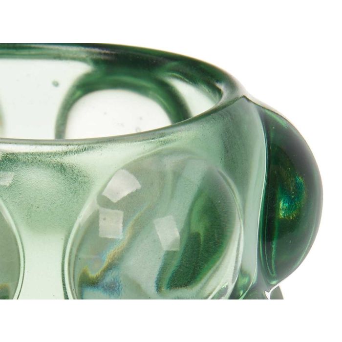 Portavelas de cristal verde Giftdecor 8.4x9x8.4 cm (12 Unidades) 3 Portavelas de cristal verde Giftdecor 8.4x9x8.4 cm (12 Unidades) 3