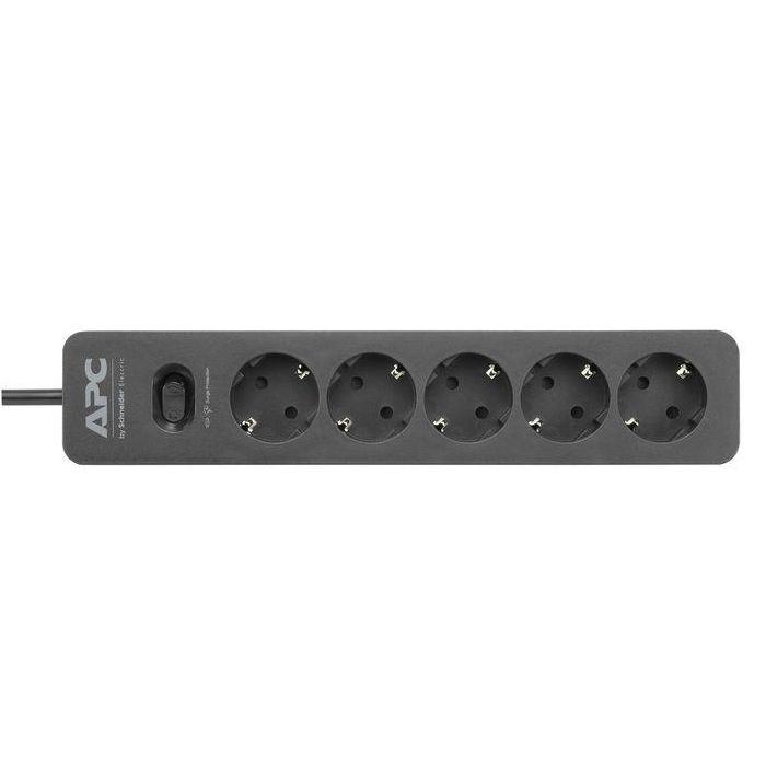 APC Essential SurgeArrest 5 Outlet Black 230V Germany 1 APC Essential SurgeArrest 5 Outlet Black 230V Germany 1