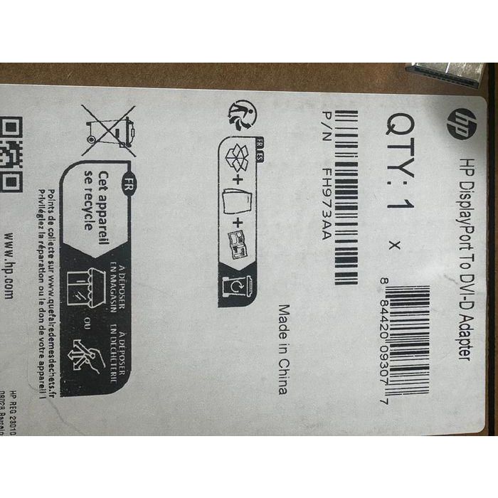 HP FH973AA Adaptador Conversor de Video DisplayPort con Conector de Cierre a DVI-D Single Link para Conectar PC a Monitor DVI-D 6