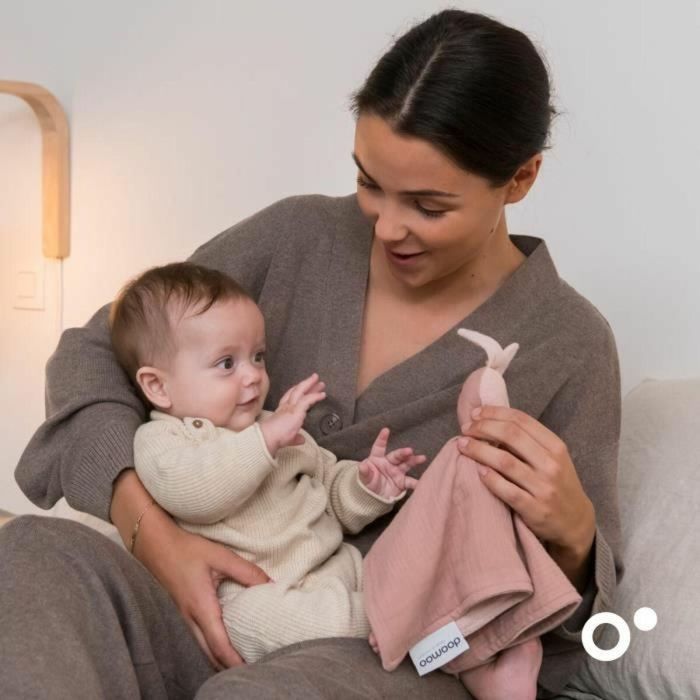 Doomoo You&Me Baby Comforter Edredón Reversible con 2 Cuerpos para Transportar el Olor de los Padres Rosa DOO5400653010268 1