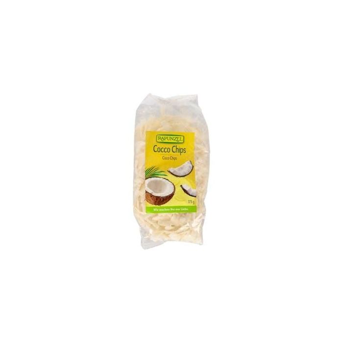 RAPUNZEL Coco Chips Bio 175g - Chips de Coco Ecológicos para Aperitivo y Cocina Asiática, Postres y Cereales