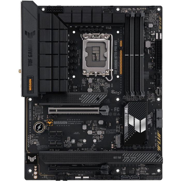 ASUS TUF GAMING H770-PRO WiFi LGA 1700 ATX Placa Base con Wi-Fi 6 y Ethernet 2.5Gb, Socket Intel LGA 1700, DDR5, 4x M.2, 90MB1D50-M1EAY0 0 ASUS TUF GAMING H770-PRO WiFi LGA 1700 ATX Placa Base con Wi-Fi 6 y Ethernet 2.5Gb, Socket Intel LGA 1700, DDR5, 4x M.2, 90MB1D50-M1EAY0 0