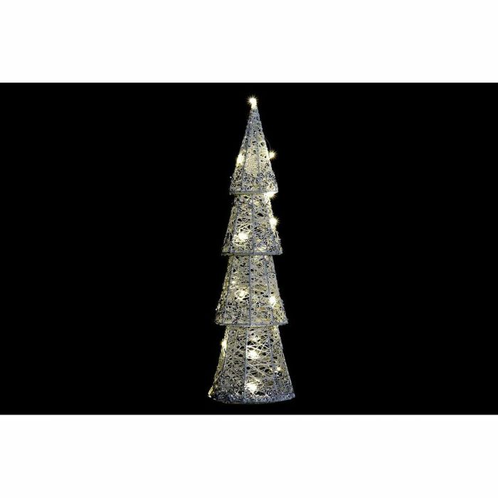 Decoracion Luminosa Navidad Moderna DKD Home Decor Blanco Champan 14 x 50 x 14 cm (2 Unidades) 3