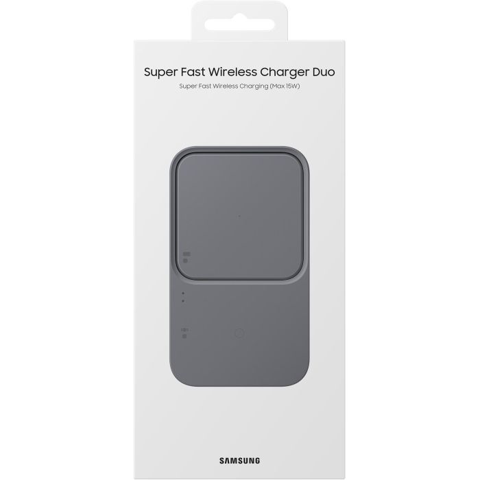 Samsung EP-P5400 Cargador Inalámbrico Duo 15W para Smartphone y Reloj Inteligente, Gris 7