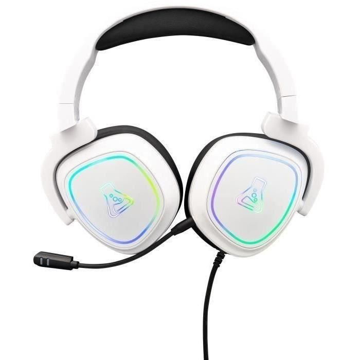 Casco de juego RGB The G -lab - PC Compatible, PS4, XboxOne - White 1 Casco de juego RGB The G -lab - PC Compatible, PS4, XboxOne - White 1