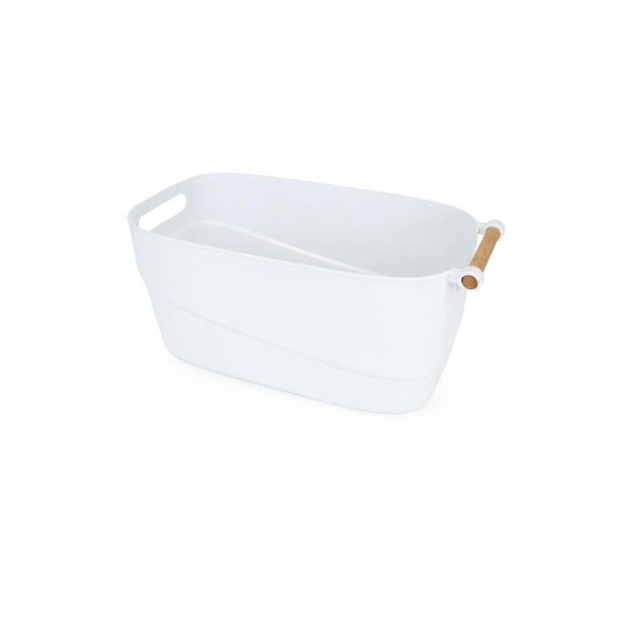 Confortime Cesta Multiusos Asas de Madera 21,5 cm Ancho x 40 cm Largo x 18 cm Alto, 5,38 kg (12 Unidades) 10 Confortime Cesta Multiusos Asas de Madera 21,5 cm Ancho x 40 cm Largo x 18 cm Alto, 5,38 kg (12 Unidades) 10