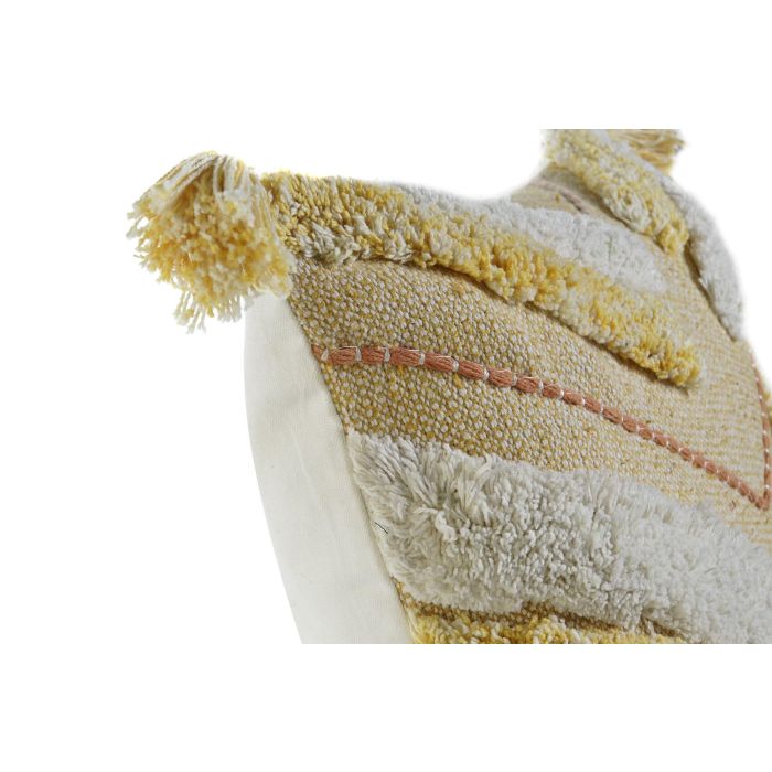 DKD Home Decor Funda Cojin Amarillo 1 x 50 x 50 cm 5