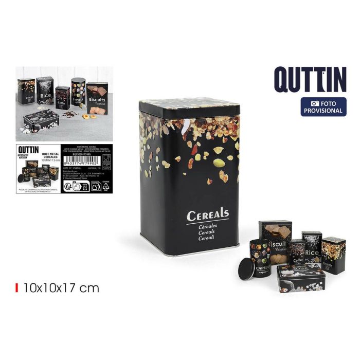 Bote Metálico Quttin CEREALS (12 Unidades) 4 Bote Metálico Quttin CEREALS (12 Unidades) 4