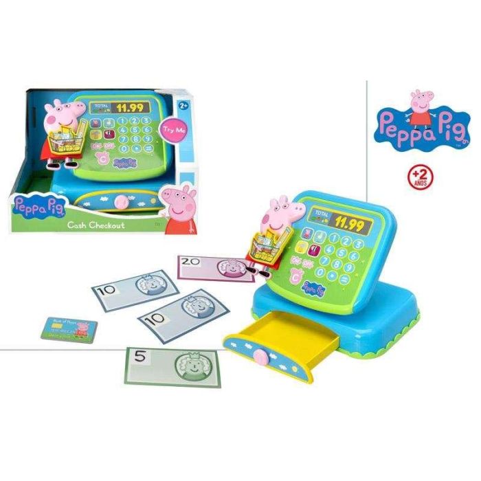 Caja registradora peppa pig con sonidos. 1 Caja registradora peppa pig con sonidos. 1