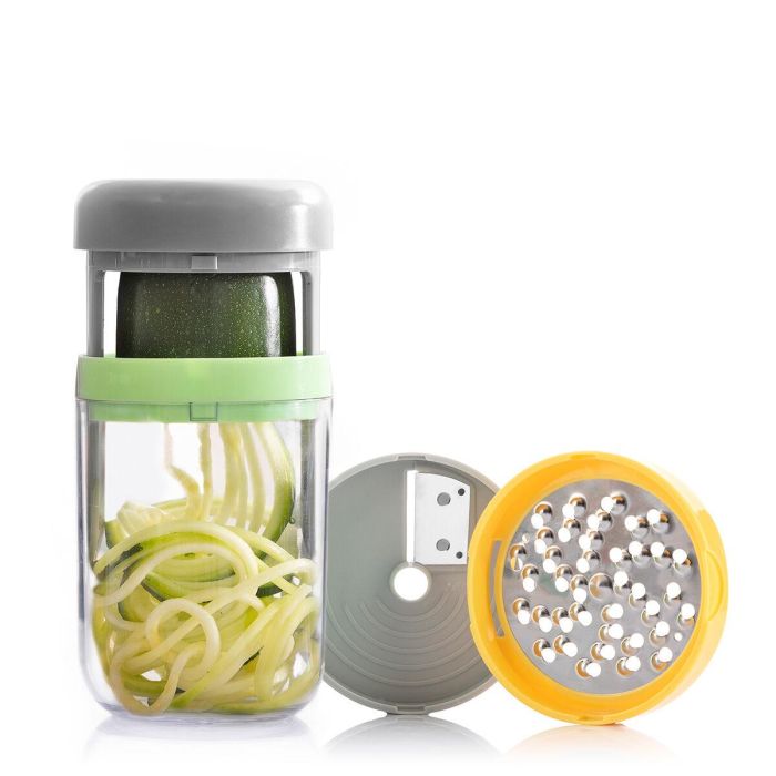 Cortador de Verduras en Espiral y Rallador con Recetas Vigizer InnovaGoods 5 Cortador de Verduras en Espiral y Rallador con Recetas Vigizer InnovaGoods 5